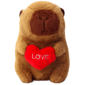 Pelucia de Capivara com coracao BBR