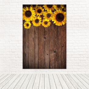 Painel Retangular 3D Sublimado Girassol 1,5X2,2 Frt-5013