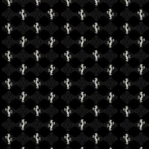 Papel De Parede Cavalo Cinza Fundo Preto Adesivo Decorativo