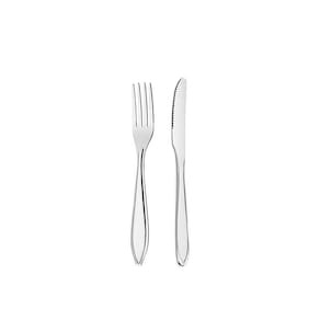 Talheres de Sobremesa Faqueiro Inox Victoria Garfo Faca 12un