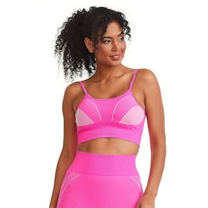 Top Caju Brasil Seamless Pink Euforia Feminino Fitness