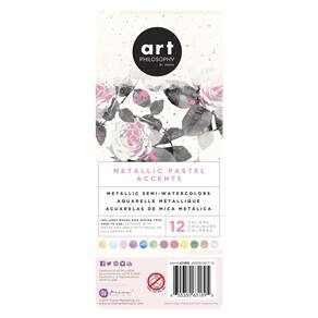 Pintura com detalhes metálicos, pastéis, Prima Marketing, 1 unidade