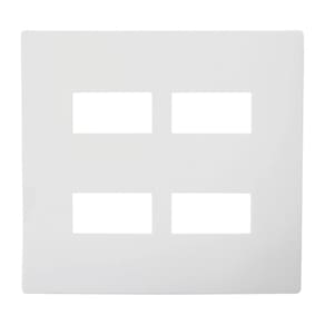Placa 4X4 4 Módulo Com Suporte Branco I9 97070 Ilumi