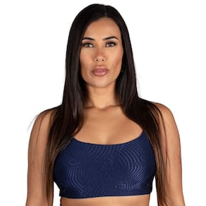 Top Caju Brasil Exclusivo Azul Eclipse Feminino Fitness