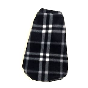 Roupa Capa Soft Para Cachorro Cor  Xadrez Preto Tamanho M