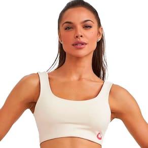 Top Caju Brasil Dupla Face 4 Em 1 Off White Feminino Fitness