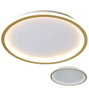 Lustre Plafon LED 3 em 1 Iluminaçao Minimalista Casa Quarto Sala de Estar Jantar Ambiente Recepçao Residencial Comercial Elegante Moderno