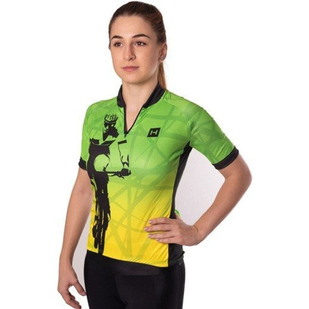 Camiseta Heatd Ciclismo Feminina Verde