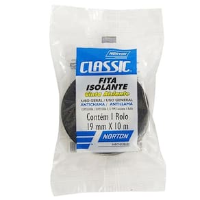 Fita Isolante Norton Classic 19mm x 10m Importada - Embalagem com 24 Unidades