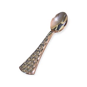 Kit 48 Colheres Rose 13,8Cm Descartável Doce Bolo Festas