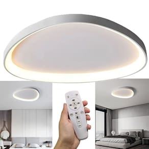 Luminaria Paflon Sobrepor Led 3 Tons Ajustavel Controle Remoto Luz Teto