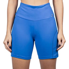 Short Caju Brasil Nz Com Bolso Invertido Azul Feminino
