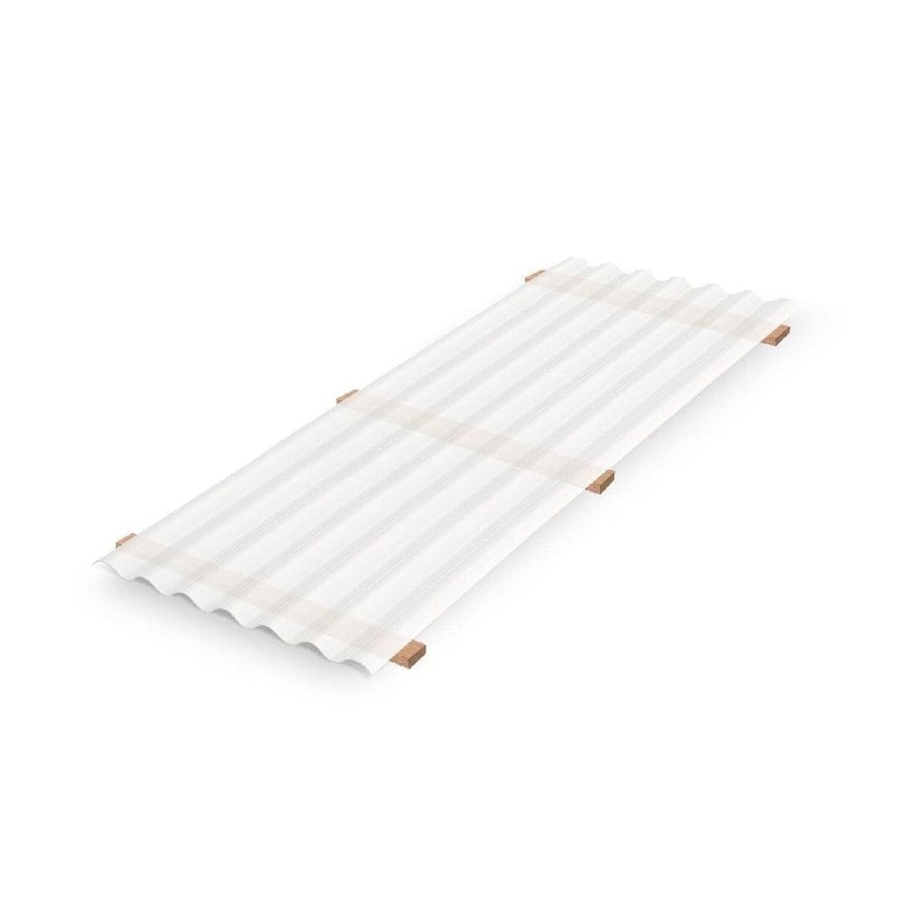 Telha Translucida Plan Compatível Pvc 330x88cm Lux Telhas Incolor