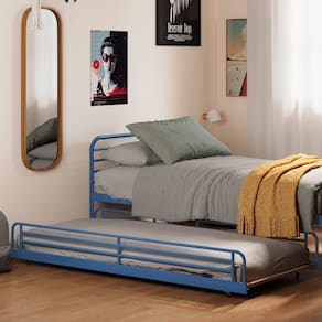 Cama Auxiliar Infantil/Juvenil Teko Casatema Azul / Álamo