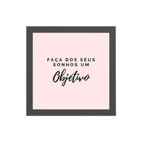 Quadro Faça Dos Seus Sonhos Um Objetivo 20X20Cm