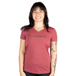 Blusa Caju Brasil Uv Com Silk Marrom Feminino Fitness