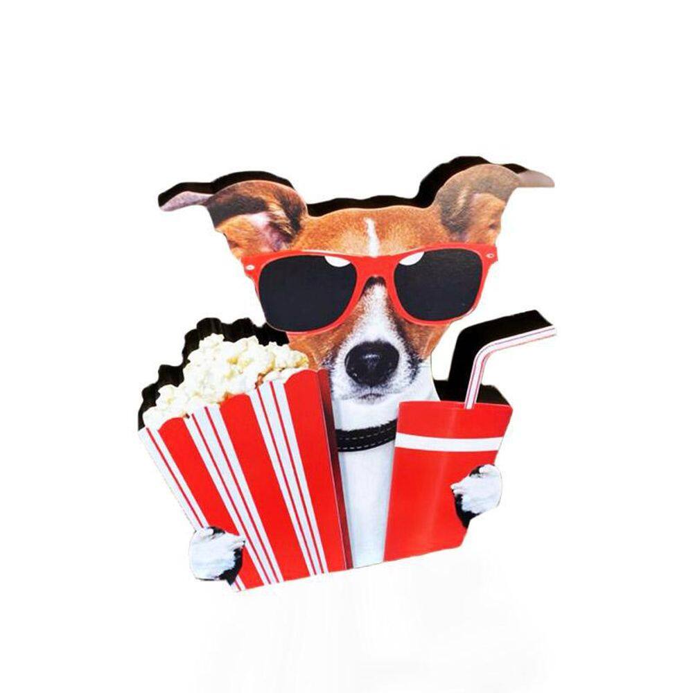 Dog Cinema 2 Em Mdf Estampa Decoryou