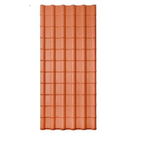 Telha Pvc Plan Sul 330x88cm 6 Ondas Lux Telhas Terracota