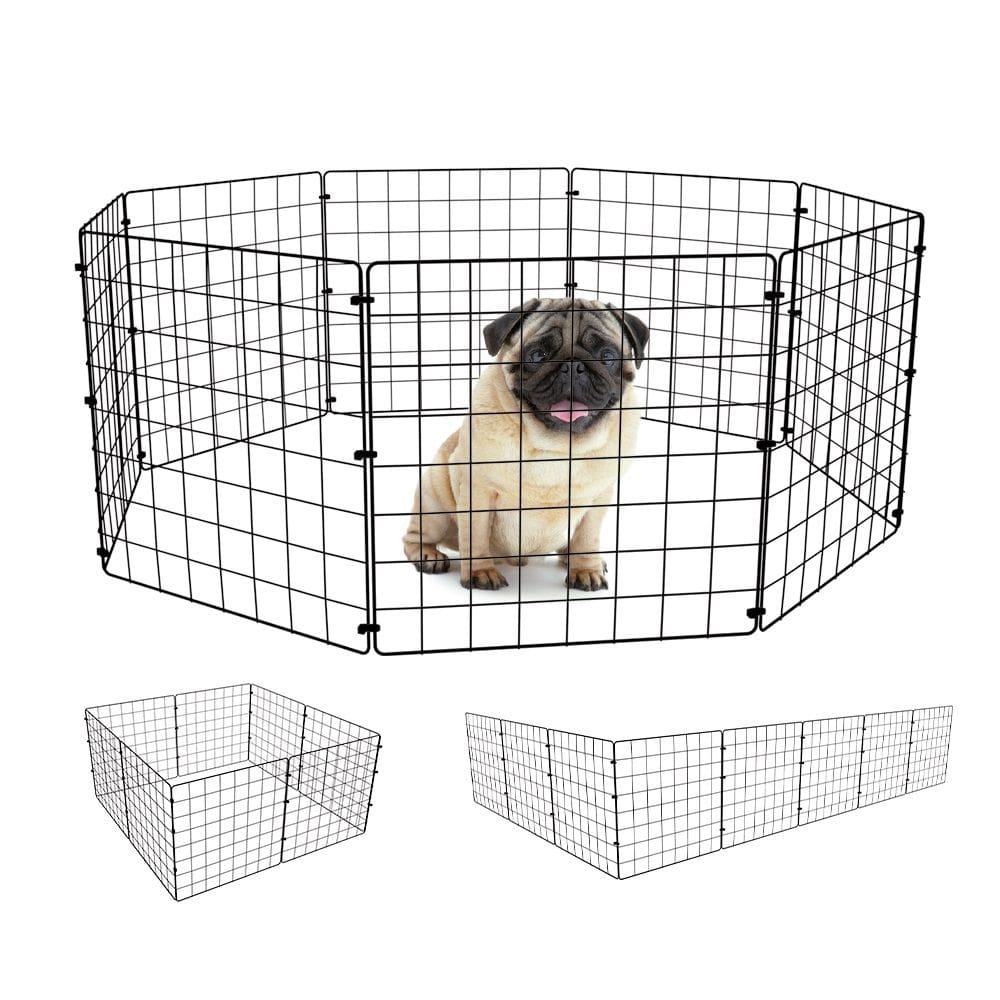 Cercado Móvel para Cachorro de Pequeno Porte 8 Telas 40x40cm Porquinho da Índia Articulado