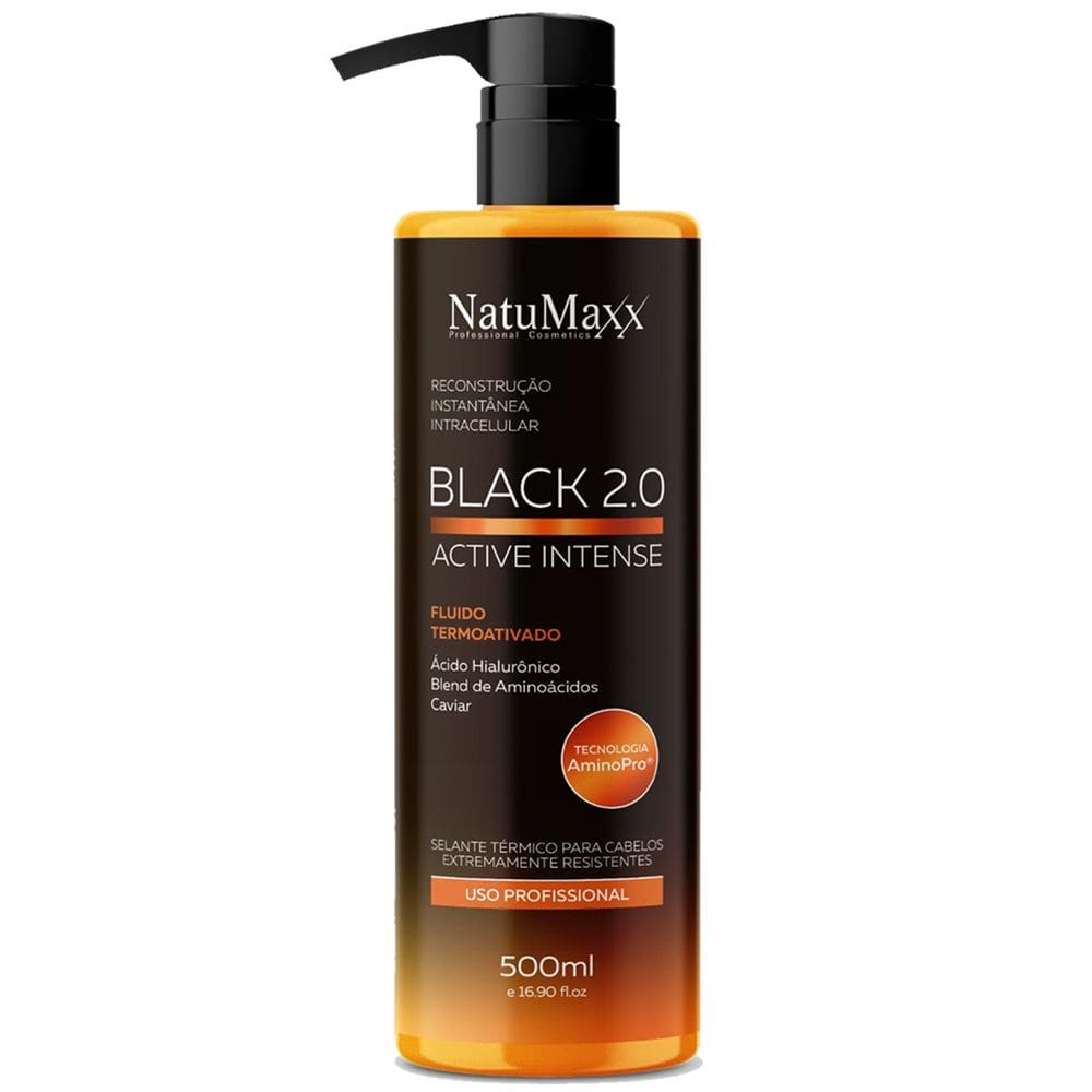 Escova Progressiva Black 2.0 Active Intense Natumaxx 500ml
