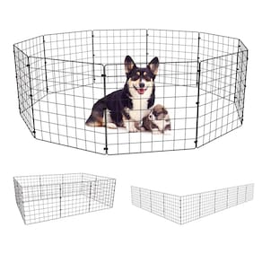 Cercado Móvel para Cachorro de Pequeno Porte 10 Telas 40x40cm Porquinho da Índia Dobrável