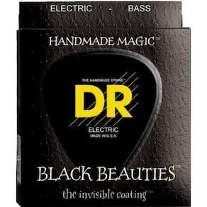 Cordas de baixo DR BLACK BEAUTIES™ Heavy 50-110 pretas