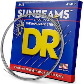 Cordas para guitarra baixo DR Strings SNMR-45 em aço niquelado