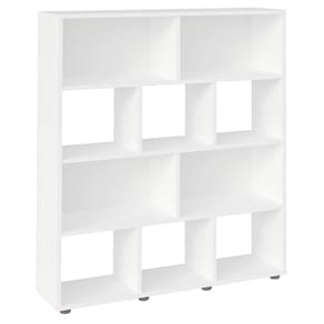 Estante Livreiro 10 Nichos 109X91 cm Branco ARLY