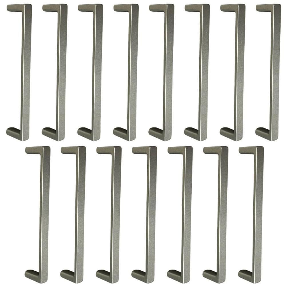 Kit 15 Puxadores Alça para Móveis 128mm Bronze Zamac Retas O