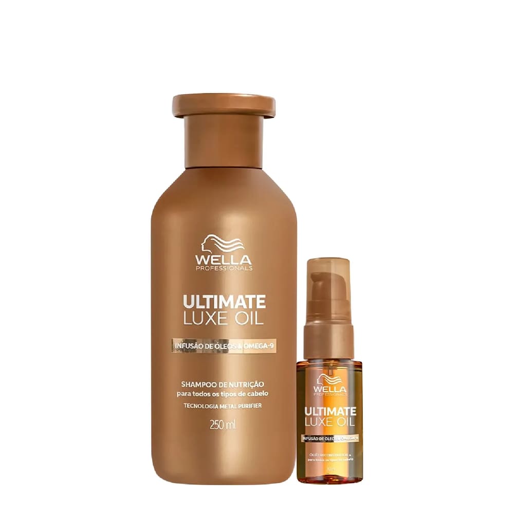 Kit Wella Luxe Oil Shampoo e Óleo 30ml