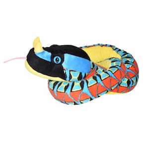 Bicho de pelúcia Wild Republic Rhino Viper Snake 137 cm para crianças