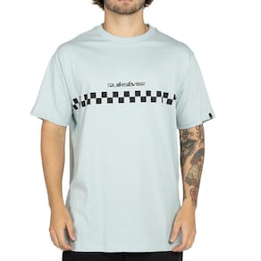 Camiseta Quiksilver Checker WT25 Masculina Azul Claro