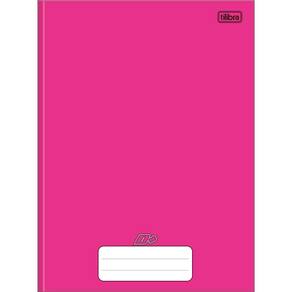 Caderno Costurado Tilibra Universitário Capa Dura D+ Rosa 96 Folhas - Embalagem com 5 Unidades