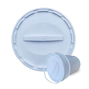 Balde Para Uso Escolar 20L E Tampa Rosca - Kit 17 Pçs
