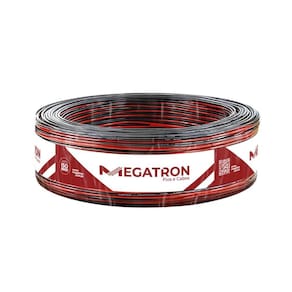 Cabo para Som Megatron 2X1,00mm 100m Bicolor Preto/Vermelho