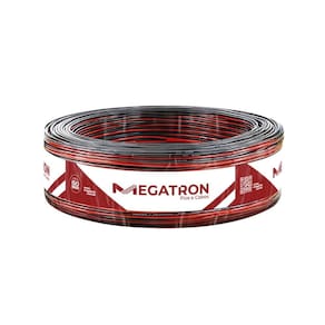 Cabo para Som Megatron 2X0,75mm 100m Bicolor Preto/Vermelho
