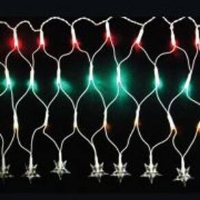 Luz Natal Cascata LED Colorida 160 Lâmpadas - 6m x 48cm