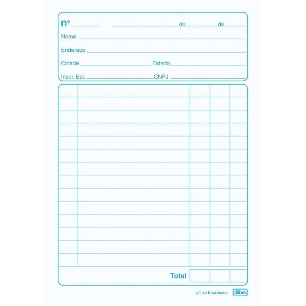 Impresso Talao Nota Neutra 1/32 40X2 Vias