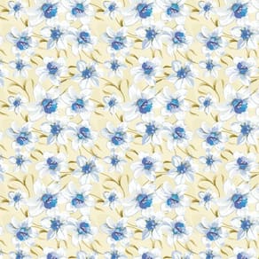 Papel De Parede Floral Flores Pintura A Mao Adesivo Vinilico