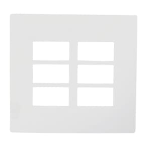 Placa 4X4 6 Módulos Com Suporte Branco I9 97090 Ilumi