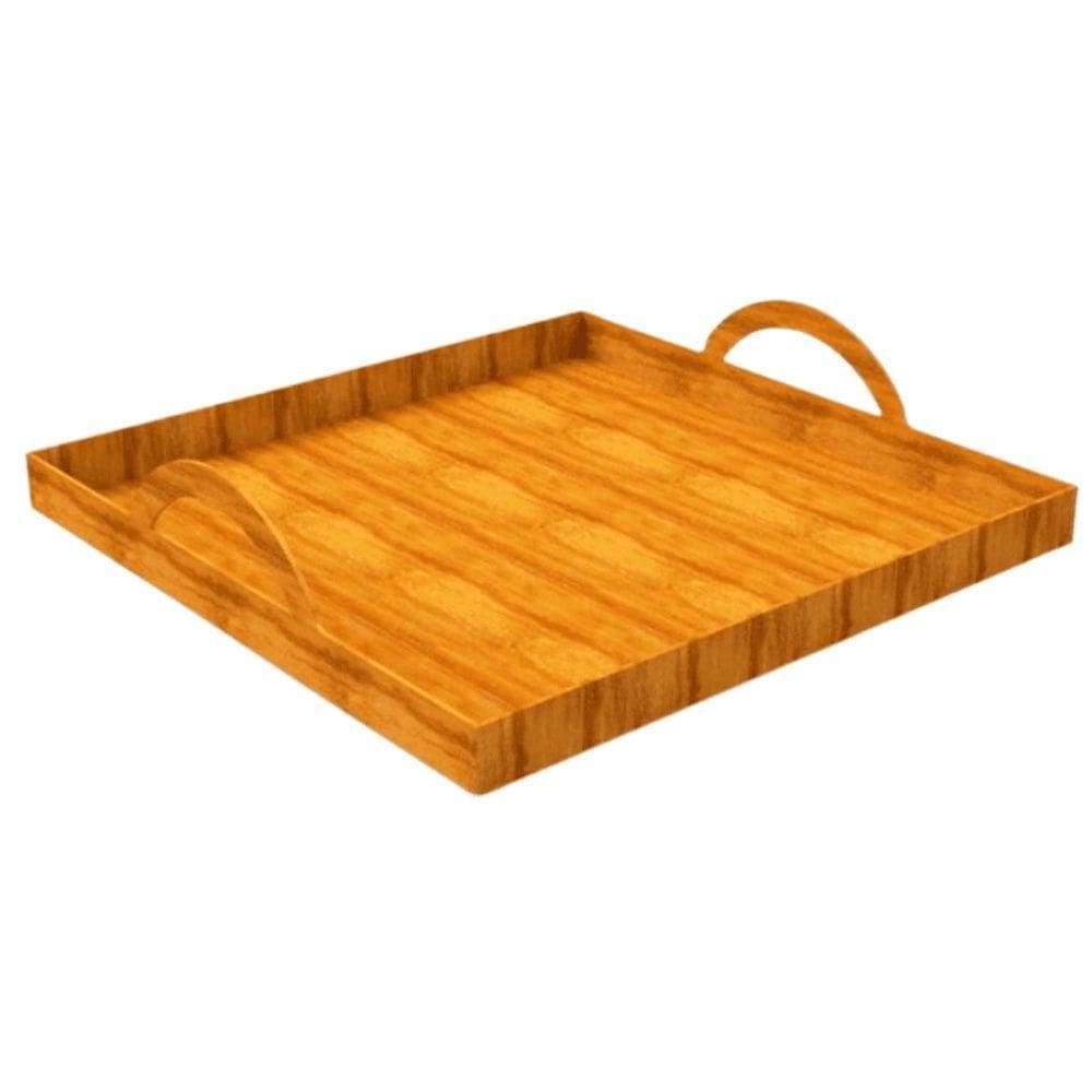 Cesta Com Alça Corte à Laser Em Mdf