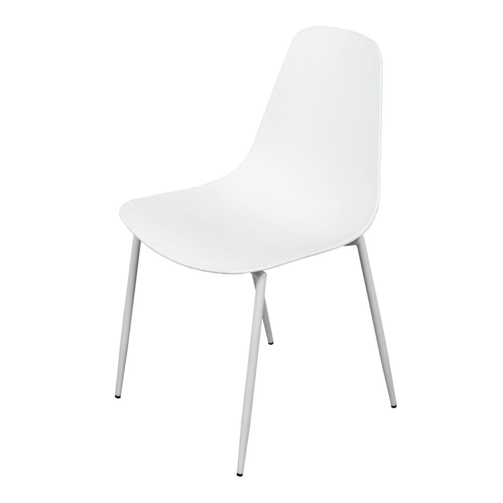 Cadeira ABI PP Estrutura em Aço Branco
