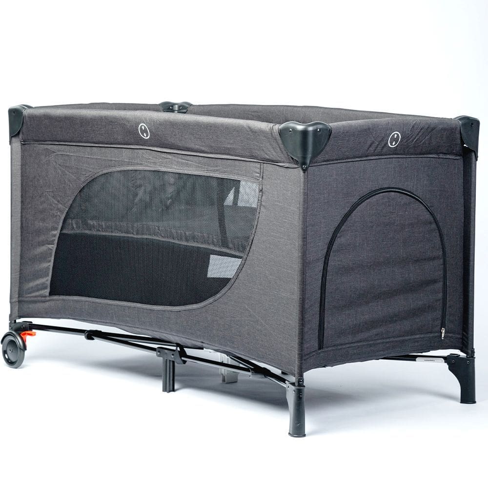 Berço Desmontável Moonlight 2 Woven Black (Preto) - Abc Design