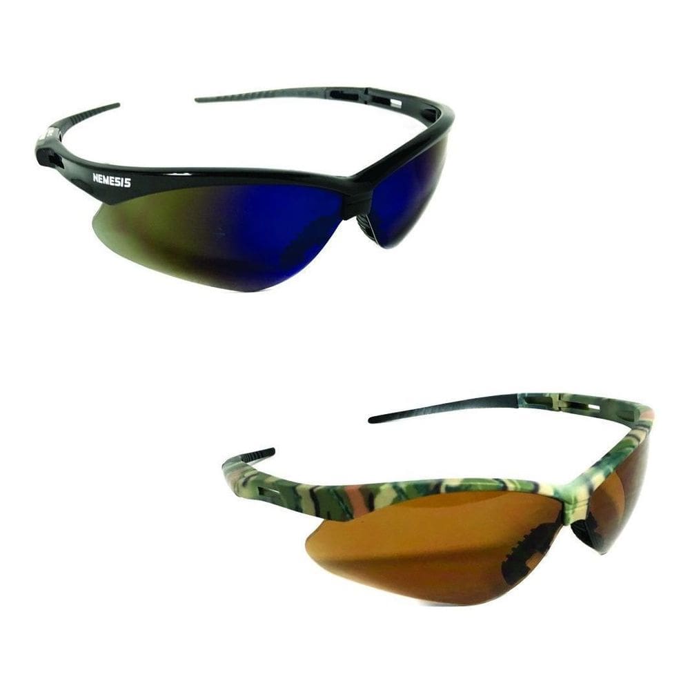 Kit 2 Oculos Nemesis Preto Azul Espelhado + Camuflado Marrom