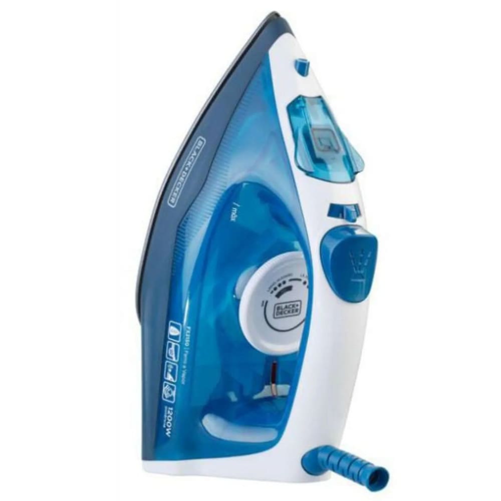 Ferro a Vapor 1200W Black Decker 240ml Antiaderente Luxx Blue 127V