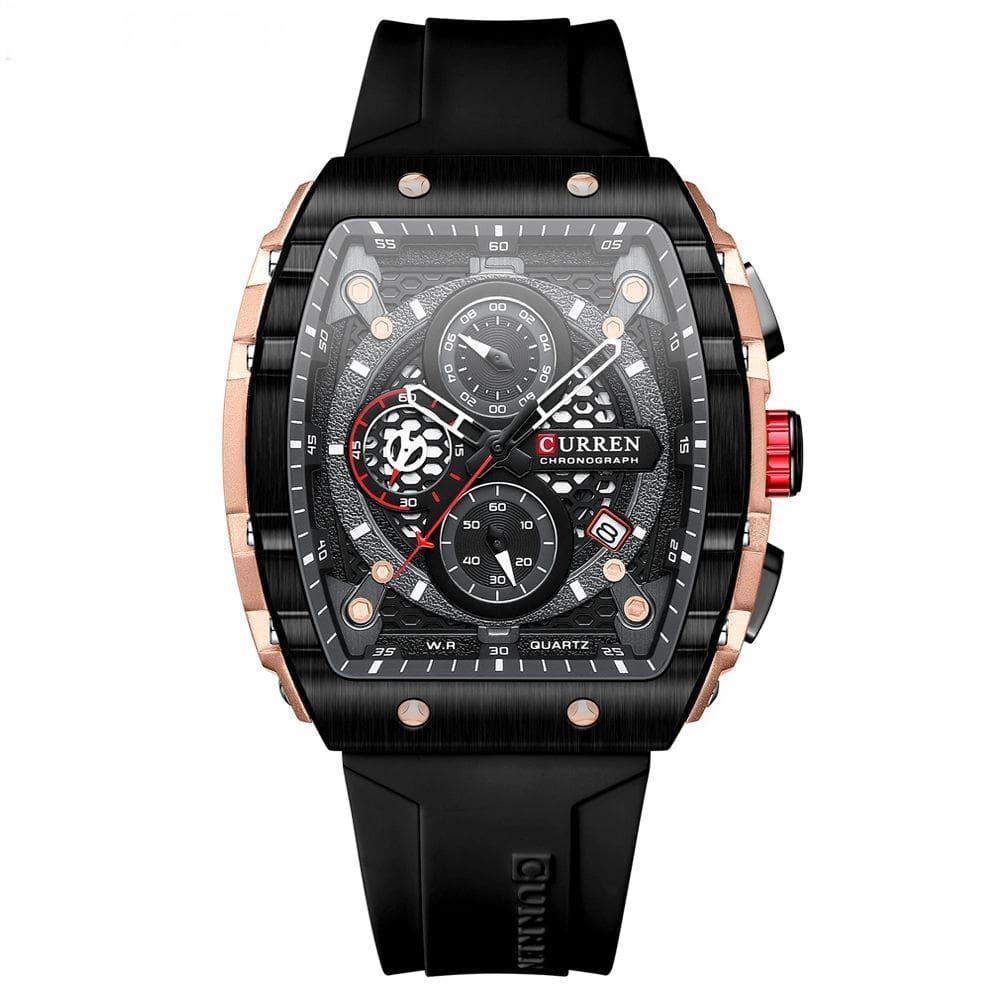 Relógio de pulso quartzo masculino, impermeável, luminoso
