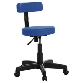 Cadeira Mocho Giratória sintético Azul 110kg