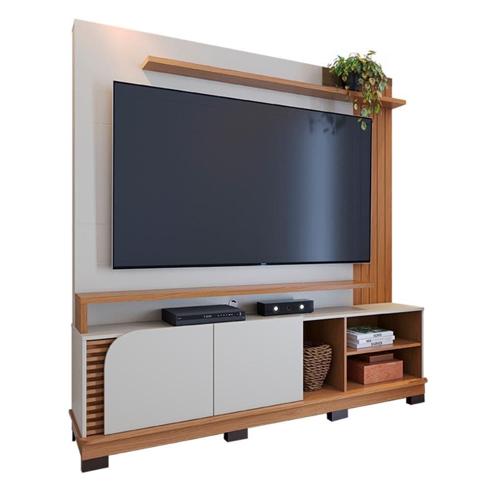 Home Estante Rack Jurere 1800 LED Para TV até 75 Polegadas