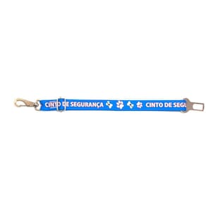 Cinto de Segurança nylon 25mm cachorro azul tam único
