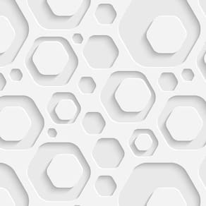 Papel De Parede 3D Hexagano Pequenos Autocolante Lavavel